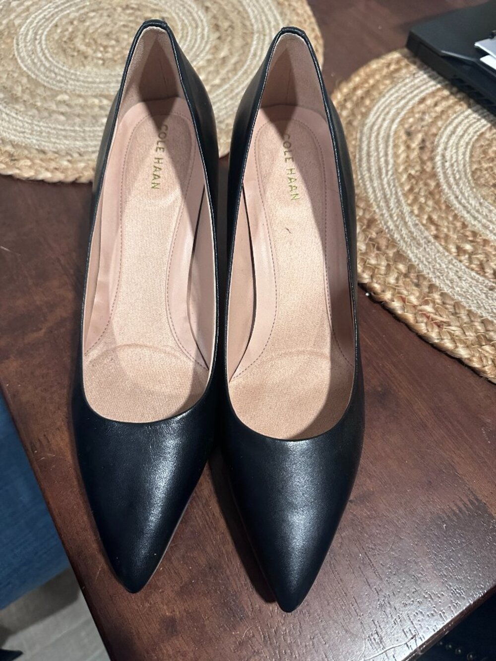 Cole Haan Women's Black Pointed Toe Heels Size 9.5
